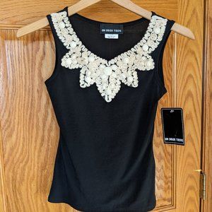 NWT Un Deux Trois Black Tank Junier's SZ XS